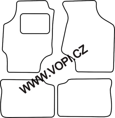 Textil-Autoteppiche Kia Mentor 2001 - Autofit (2319)